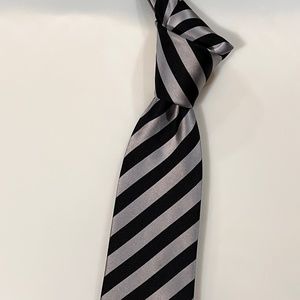 Black + Silver Necktie by Kenneth Roberts